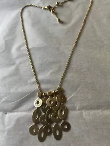 Rare Bvlgari Bulgari LUCEA 18k Yellow Gold Multi-Dangle Pendant Chain Pre-Owned - Picture 1 of 11