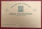 Portugese India -  1890'S 1/2 De Tanga King Luis Pre-Paid Letter Card