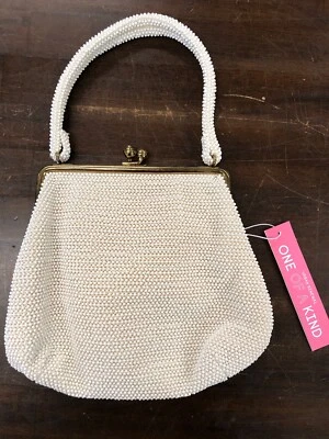 Urban Outfitters винтажный белый бисер 1950-х люминесцентный маленький клатч Urban обновление * - Изображение 1 из 4