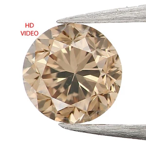 0.32 Ct Natural Loose Round Cut Diamond 4.15 MM Brown Color Round Diamond LQB839 - Picture 1 of 8