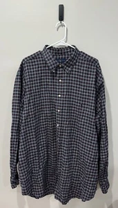 Ralph Lauren Shirt Mens 2XLT Tall Plaid Button Down Long Sleeve Plaid Logo Pony - Picture 1 of 3