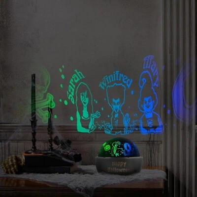 Disney Hocus Pocus Sanderson Sisters LED Shadowlights Rotating Halloween Scene - Image 1 of 4