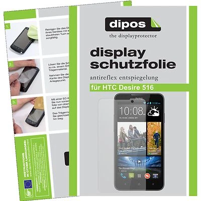 2x Screen Protector for HTC Desire 516 protection guard anti glare - Image 1 of 4
