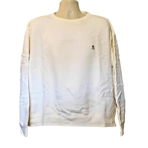 Tommy Hilfiger Sweatshirt 2XL Ivory Cream Long Sleeve Cotton Blend - Picture 1 of 5