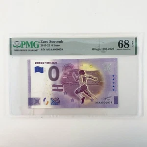Billete de recuerdo PMG 68 magnífico gema sin usar - 0 euros #Diego 1960-2020 AGAA000039 - Imagen 1 de 3