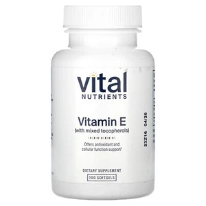 Vitamin E With Mixed Tocopherols, 100 Softgels - Picture 1 of 2