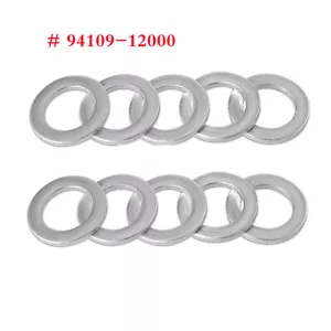 Set Of 10 Aluminum Drain Plug Washer 12mm # 94109-12000 For Honda Odyssey /Acura - Picture 1 of 6