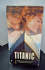 TITANIC VHS Tape Cassettes 1 & 2 in sleeve Drama Movie Love Story classic film - Picture 1 of 8