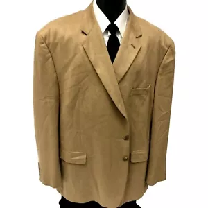 Chaps Ralph Lauren Brown Sport Coat ULTRA SUEDE Jacket MICROFIBER Evening Blazer - Picture 1 of 6