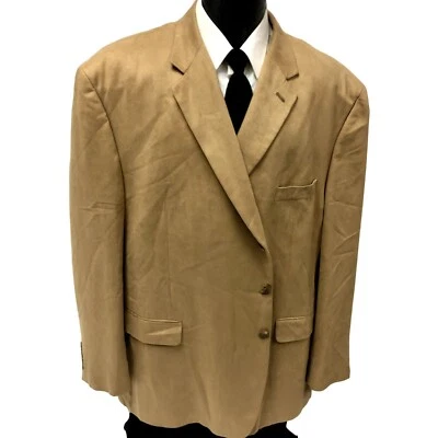 Chaps Ralph Lauren Brown Sport Coat ULTRA SUEDE Jacket MICROFIBER Evening Blazer - Image 1 of 4