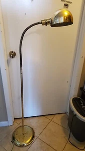 Brass Floor Lamp Flexible Motion - Picture 1 of 7