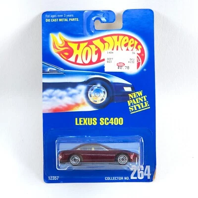 De Colección 1992 Hot Wheels LEXUS SC400 Tarjeta Azul Coleccionista Nº 264 Nuevo Estilo Pintura UH Foto 1 de 2