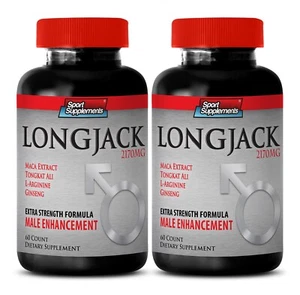 Tongkat herb - LONGJACK COMPLEX - focus booster 2 Bottles 120 Capsules - Picture 1 of 8