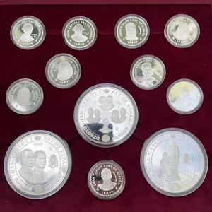 Set de plata Centenario de la casa de Borbon con 3 cincuentines 1997, 1998 1999 - Picture 1 of 4