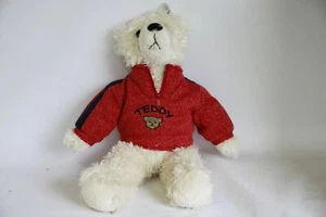 Teddy Bear With Sweater Red Children's Day Birthday Plueschteddy Plush 40 CM - Picture 1 of 2