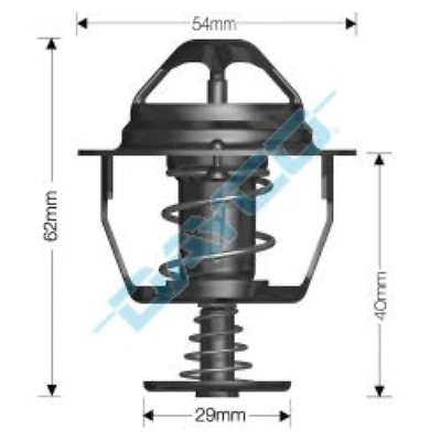 THERMOSTAT & GASKET FITS MAZDA TRIBUTE WITH 3.0L V6 ENGINE 2001-2008 - image 1 of 2