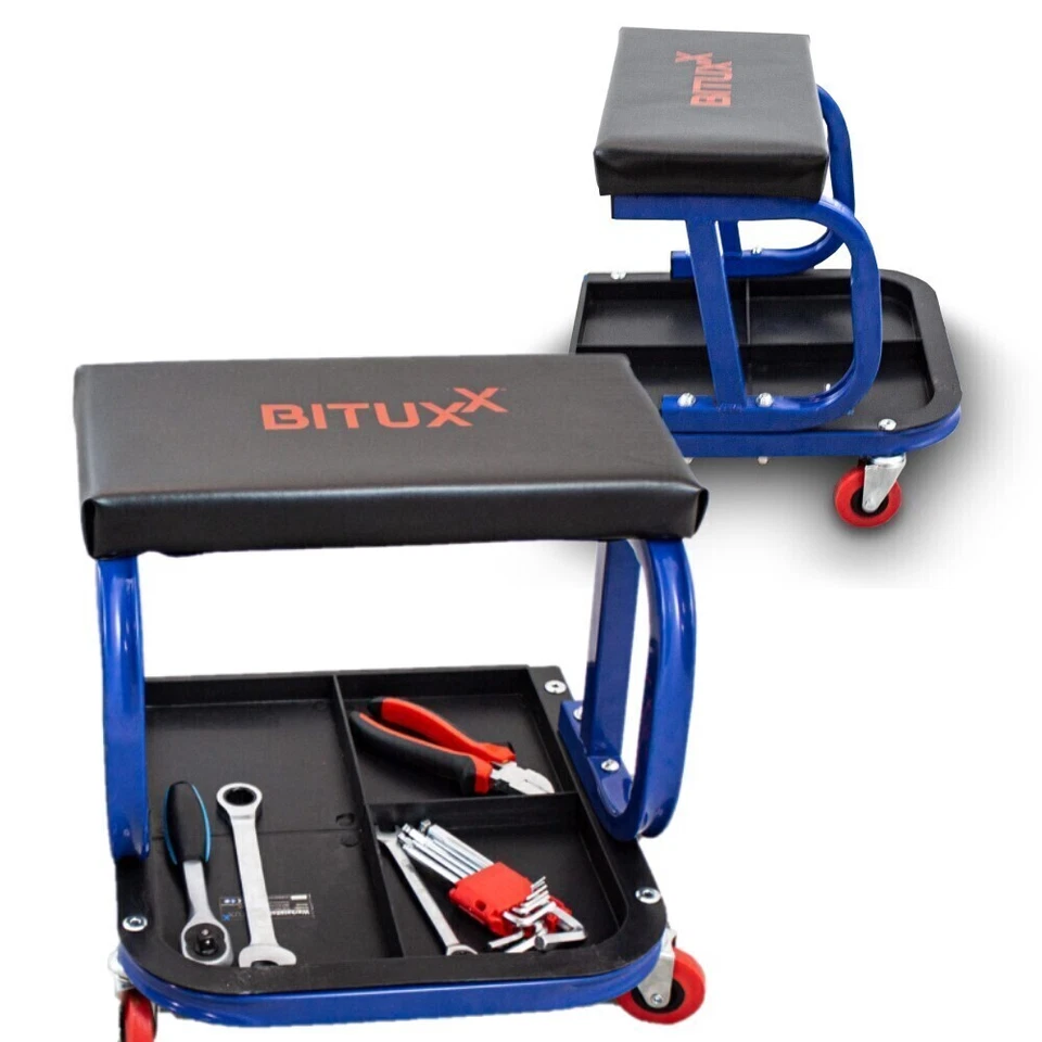 16951/ Werkstatthocker Werkstattsitz Arbeitshocker Rollhocker Arbeitsstuhl Sitz