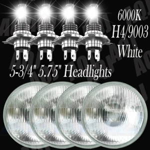 4PCS 5 3/4" 5.75" LED Headlights High/Low Beam for Chevrolet Corvette C1 C2 C3 - Bild 1 von 20