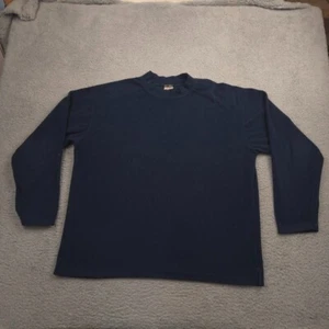 Columbia Mens XL Navy Blue Long Sleeve Thermal Shirt Mock Neck XCO Polyester - Picture 1 of 11