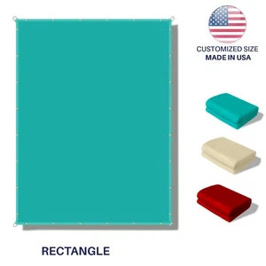 13FT Waterproof Sun Shade Sail Straight Side Hemmed Canopy Awning Patio Cover - Picture 1 of 30