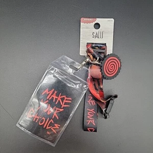 SAW Live or Die Haz Tu Elección Cuello Cordón Identificación Insignia Soporte Desmontable Horror - Imagen 1 de 6