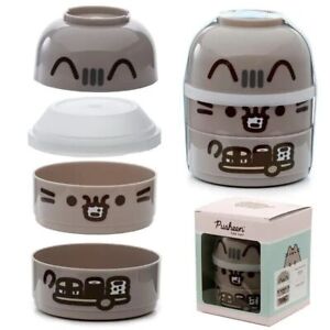 Pusheen The Cat Stacked Round Bento Lunch Box Food Storage Container
