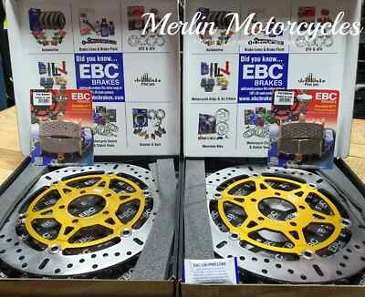 DISCOS DE FRENO DELANTEROS KAWASAKI ZX7R 1996-2002 EBC y pastillas de freno sinterizadas - al día siguiente Foto 1 de 4