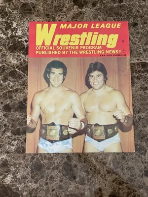 Programa de lucha libre AWA MLW edición 268 NWA WWF WCW WWE WCCW Flair Gagne Dusty Hogan Foto 1 de 3