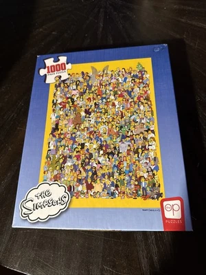 USAOPOLY 2020 Simpsons Cast Of Thousands 1000Pc Jigsaw Puzzle Complete - Photo 1/4