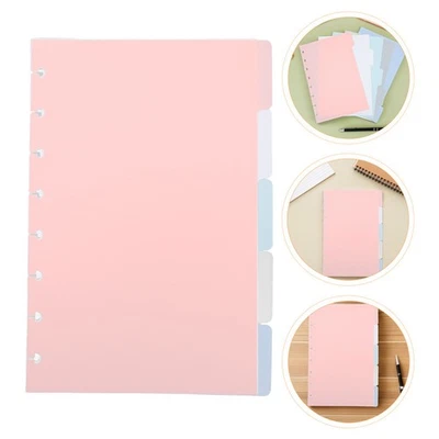  3 Sets Plastic Binder Index Dividers with Tabs - Notebook Separator Pages - - Image 1 of 4
