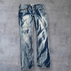 ARIAT Jeans Damen helle Waschung blau echt Mid Rise gerades Bein Western Größe 30r - Bild 1 von 10