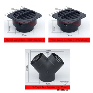 75mm Heater Duct Air Outlet Comprehensive Accessory Package For 5kW Models - Picture 1 of 5