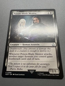 Poison-Blade Mentor 0288 MTG ACR Uncommon NM Regular - Picture 1 of 16