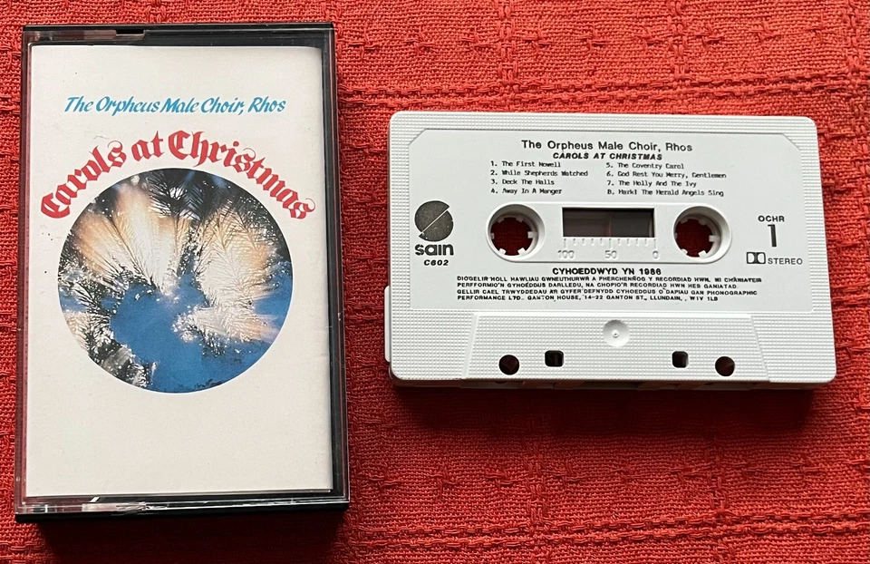 RHOS ORPHEUS MALE CHOIR - CASSETTE TAPE - CAROLS AT CHRISTMAS - Image 1 of 4