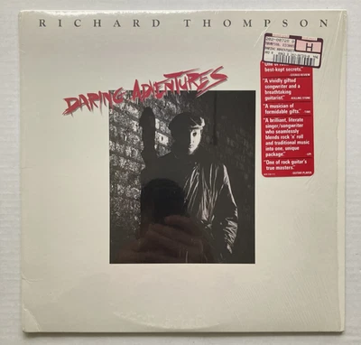 Richard Thompson DARING ADVENTURES LP 1986 Polygram Polydor in shrink - clean! - Image 1 of 4