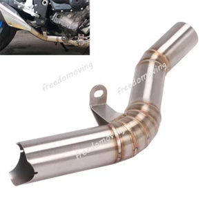 Modified Exhaust Mid Link Pipe Stainless Steel For Suzuki GSXR 600 750 2008-2010 - Picture 1 of 9