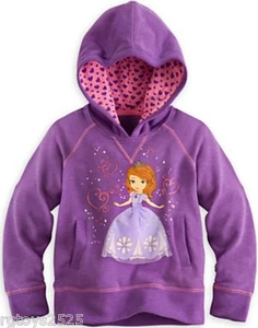 Disney Sofia the First Princess 5-6 S 7-8 M Pullover Hoodie New Child Girls - Picture 1 of 1