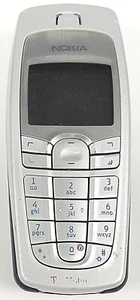 Nokia 6010 - Silver and Blue ( T-Mobile ) Cellular Candybar Phone / BLC-2 - Picture 1 of 2