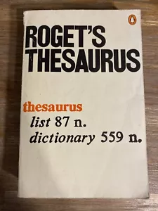 Roget's Thesaurus By Robert Dutch 1980 Paperback Penguin Dictionary English - Picture 1 of 10
