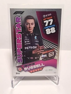 GEORGE RUSSELL 2022 Topps Turbo Attax Formula 1 Superstar Mirror Foil #302 ENG - Picture 1 of 2