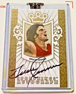 BRUCE JENNER GOLD #/10 AUTOGRAPH on CARD SPORTKINGS Caitlyn Kardashian Olympics - Picture 1 of 2