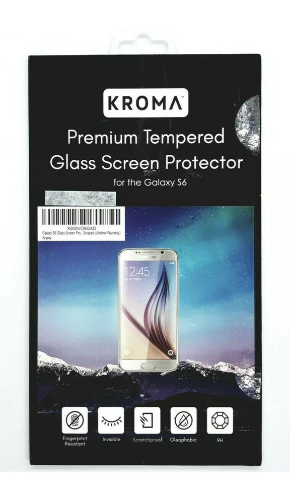 Protector Pantalla Cristal Templado Premium Kroma para Samsung Galaxy S6 Foto 1 de 3