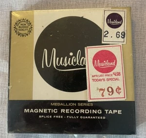 VTG MusicLand Magnetic Recording Tape Medallion Series Spice Free Sealed - Picture 1 of 5