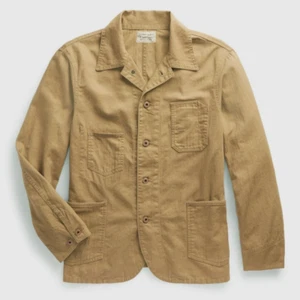 RRL Ralph Lauren Cotton Linen Blend Workwear Herringbone Chore Jacket-MEN-M - Picture 1 of 3