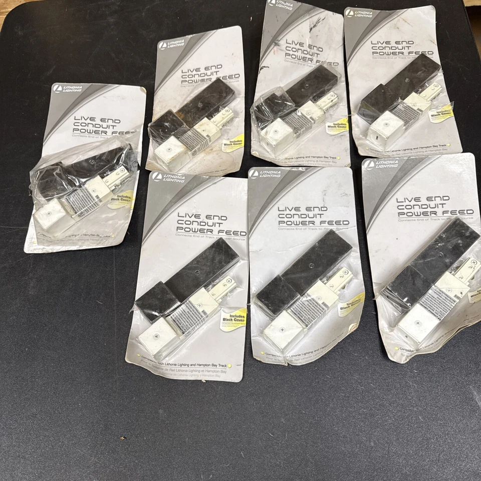 Lithonia Lighting Ltlecf MW M6 Live End Track Kit With Black Cover White