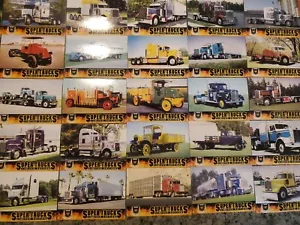 Scala CAT SuperTruck Edizione Limitata Serie 6 Set Completo 60 Carte Semi Camion - Foto 1 di 9