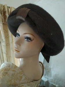 Vintage Mitzi Lorenz Winter Ladies Hat 1960s VGC - Picture 1 of 9