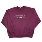 Washington Sweatshirt Vintage Gildan 90s Crew Neck Burgundy Mens 2xl
