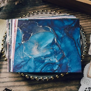 12 Sheet 6" Marble Texture Single-sided Paper Pad Scrapbooking Journal Craft DIY - Picture 1 of 5