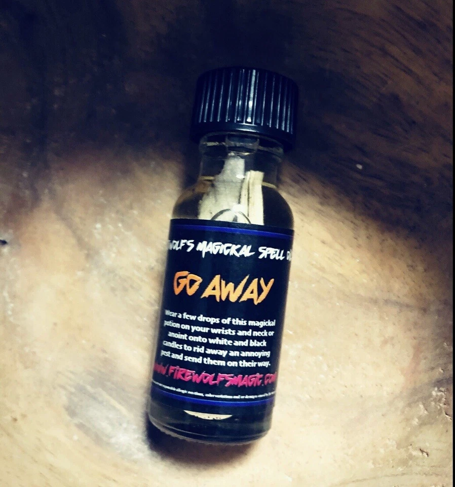 Масло для ритуальных заклинаний Go Away — ручной работы, органическое, колдовство, худу, викка, заклинание - Изображение 1 из 1